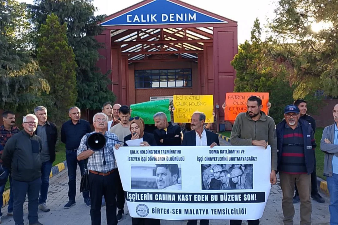 BİRTEK-SEN Malatya’da Erol Eğrek’i öldürülmesini protesto etti: “Çalık’tan hesap soracağız”
